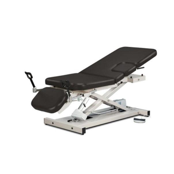 Clinton Industries Open Base Multi-Use Imaging Power Table with Stirrups-Clinic Supplies-Clinton Industries-BLK_c81daa5a-4435-4610-88b4-40df7a37492b-85309-Therastock