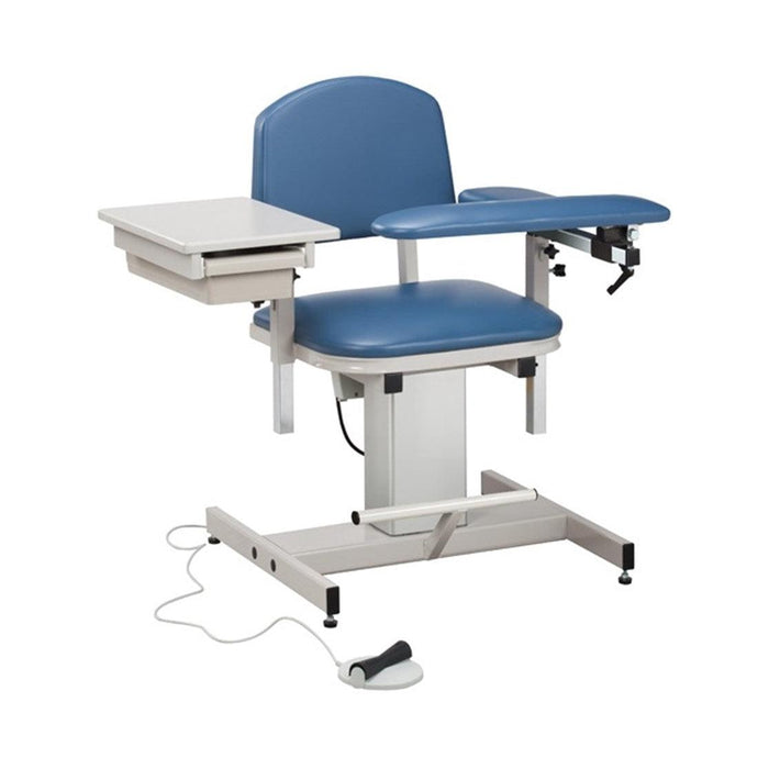 Clinton Industries Power Series, Blood Drawing Chair with Padded Flip Arm and Drawer-Clinic Supplies-Clinton Industries-CLI6342-6342-Therastock