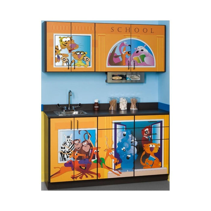 Clinton Industries Complete Exam Pediatric Furniture Package- Zoo Bus Table & Cabinet-Clinic Supplies-Clinton Industries-CLI7020-X-20150828-005310-282-7020-X-Therastock