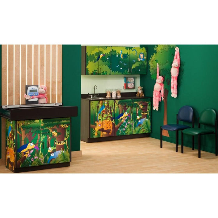 Clinton Industries Complete Exam Pediatric Furniture Package - Rainforest Follies Scale Table & Cabinet-Clinic Supplies-Clinton Industries-CLI7832-X-7832-X-Therastock