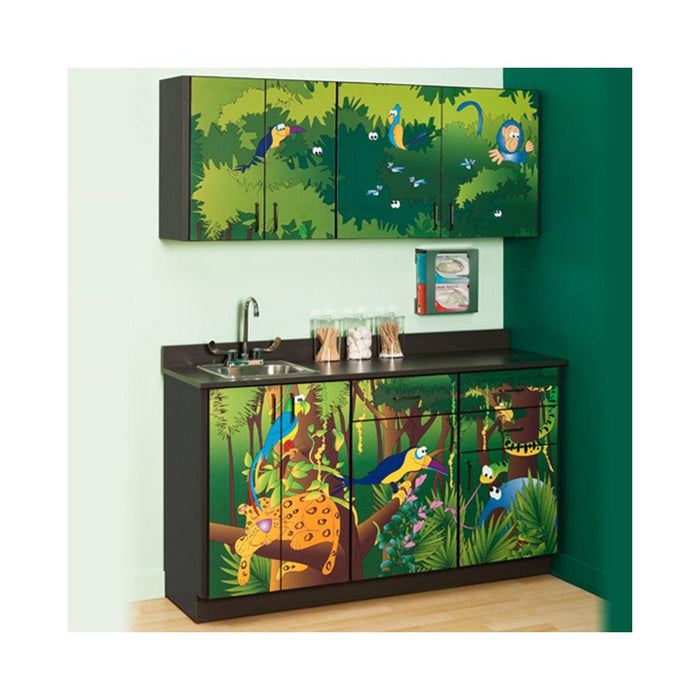 Clinton Industries Complete Exam Pediatric Furniture Package - Rainforest Follies Table & Cabinet-Clinic Supplies-Clinton Industries-CLI7932-X-20151018-230622-468-7932-1X-Therastock