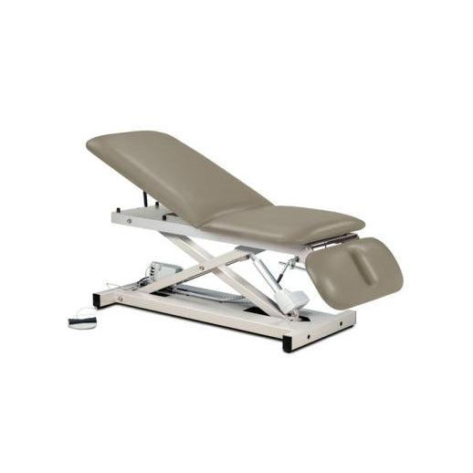 Clinton Industries Open Base Power Exam Table with Adjustable Backrest & Drop Section-Clinic Supplies-Clinton Industries-WG_30eec0cb-bd89-4128-99cd-e82d51f4afda-80330-Therastock