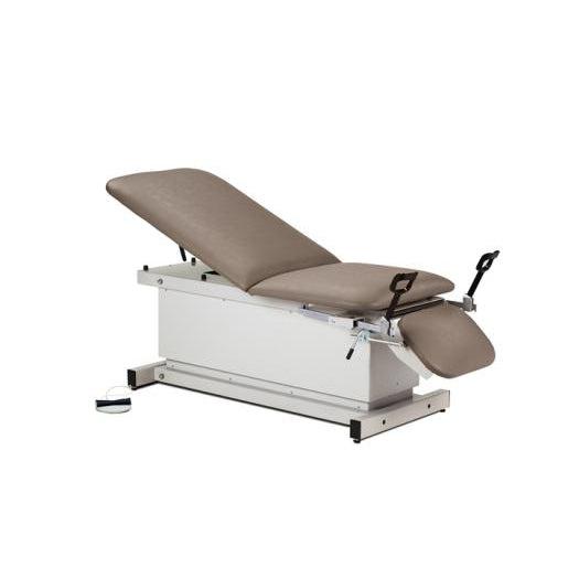 Clinton Industries Shrouded Power Exam Table with Stirrups, Adjustable Backrest & Footrest-Clinic Supplies-Clinton Industries-WG_e38d10d1-7b48-4ee1-abbb-47fc16c0912a-81360-Therastock
