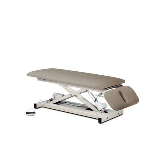 Clinton Industries Open Base Space Saver Power Table with Drop Section-Clinic Supplies-Clinton Industries-WG_f8584d08-1752-424d-9996-163aff05f860-80220-Therastock