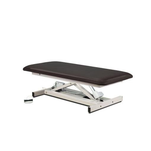 Clinton Industries Extra Wide Bariatric Straight Top Power Exam Table with Open Base-Clinic Supplies-Clinton Industries-blk_f2b01372-4352-4aeb-90c8-48599f7d12aa-84100-34-Therastock