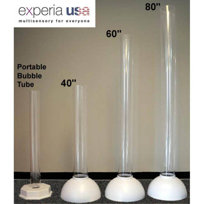 Experia Touch Sensitive Bubble Tube (40", 60", 80")-Sensory-Experia-bt_size_comparison_-_web_3-900x900-0200092-Therastock