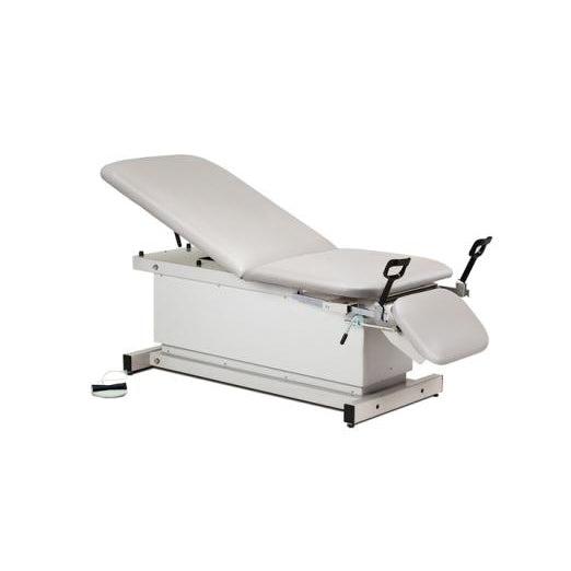 Clinton Industries Shrouded Power Exam Table with Stirrups, Adjustable Backrest & Footrest-Clinic Supplies-Clinton Industries-cm_9e2916b8-3f60-4f94-aa10-188eb886b26e-81360-Therastock