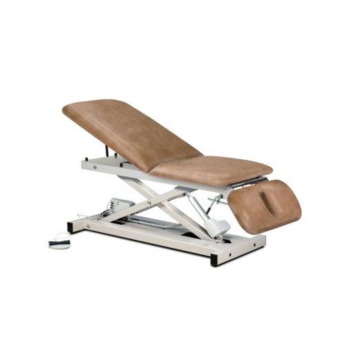 Clinton Industries Open Base Power Exam Table with Adjustable Backrest & Drop Section-Clinic Supplies-Clinton Industries-dt_33a3de05-90f5-46f6-b89a-1527c060871e-80330-Therastock