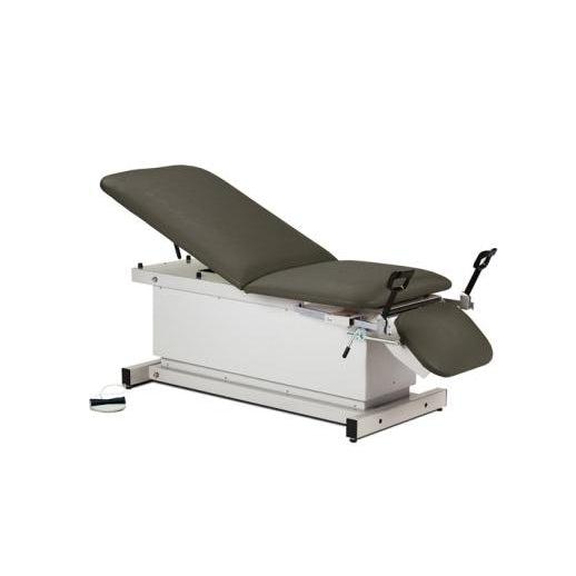 Clinton Industries Shrouded Power Exam Table with Stirrups, Adjustable Backrest & Footrest-Clinic Supplies-Clinton Industries-gm_61839ced-86c7-41af-a45e-f96dce52617a-81360-Therastock