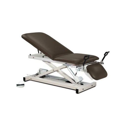 Clinton Industries Open Base Power Exam Table with Adjustable Backrest, Footrest & Stirrups-Clinic Supplies-Clinton Industries-gm_ebda60b6-43b5-468b-aa98-f3640041ff97-80360-Therastock