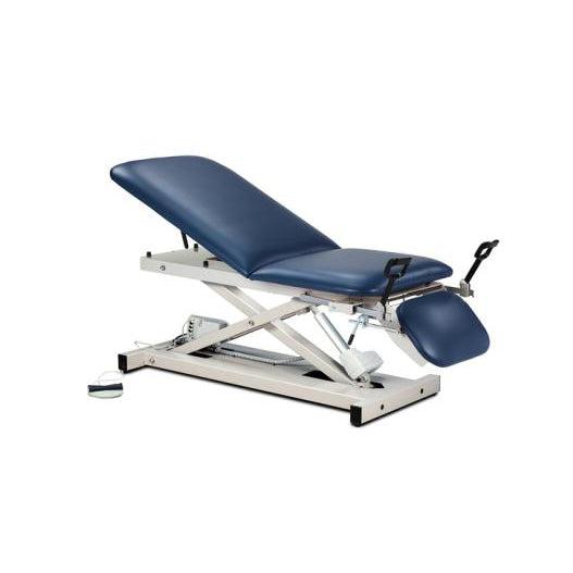 Clinton Industries Open Base Power Exam Table with Adjustable Backrest, Footrest & Stirrups-Clinic Supplies-Clinton Industries-rb_bf1f6488-9726-40a9-bb55-09c33fe106b1-80360-Therastock