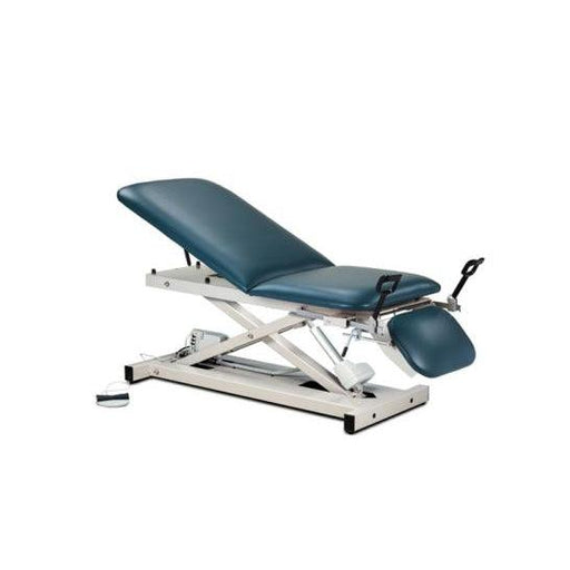 Clinton Industries Open Base Power Exam Table with Adjustable Backrest, Footrest & Stirrups-Clinic Supplies-Clinton Industries-sb_240efa37-8b2a-4343-ba28-64b9e0ef285d-80360-Therastock