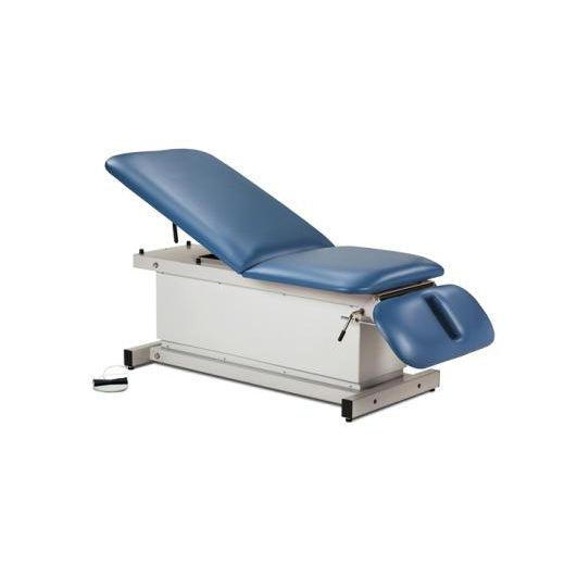 Clinton Industries Shrouded Adjustable Power Exam Table with Backrest Drop Section-Clinic Supplies-Clinton Industries-ww_99343221-9deb-4058-aebd-abfdb2da7415-81330-Therastock